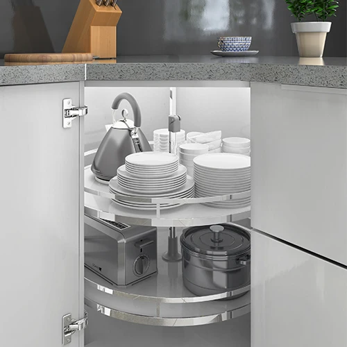 Storking 360 Degree Rotation Magic Corner Kitchen Storage Solution for Cabinets