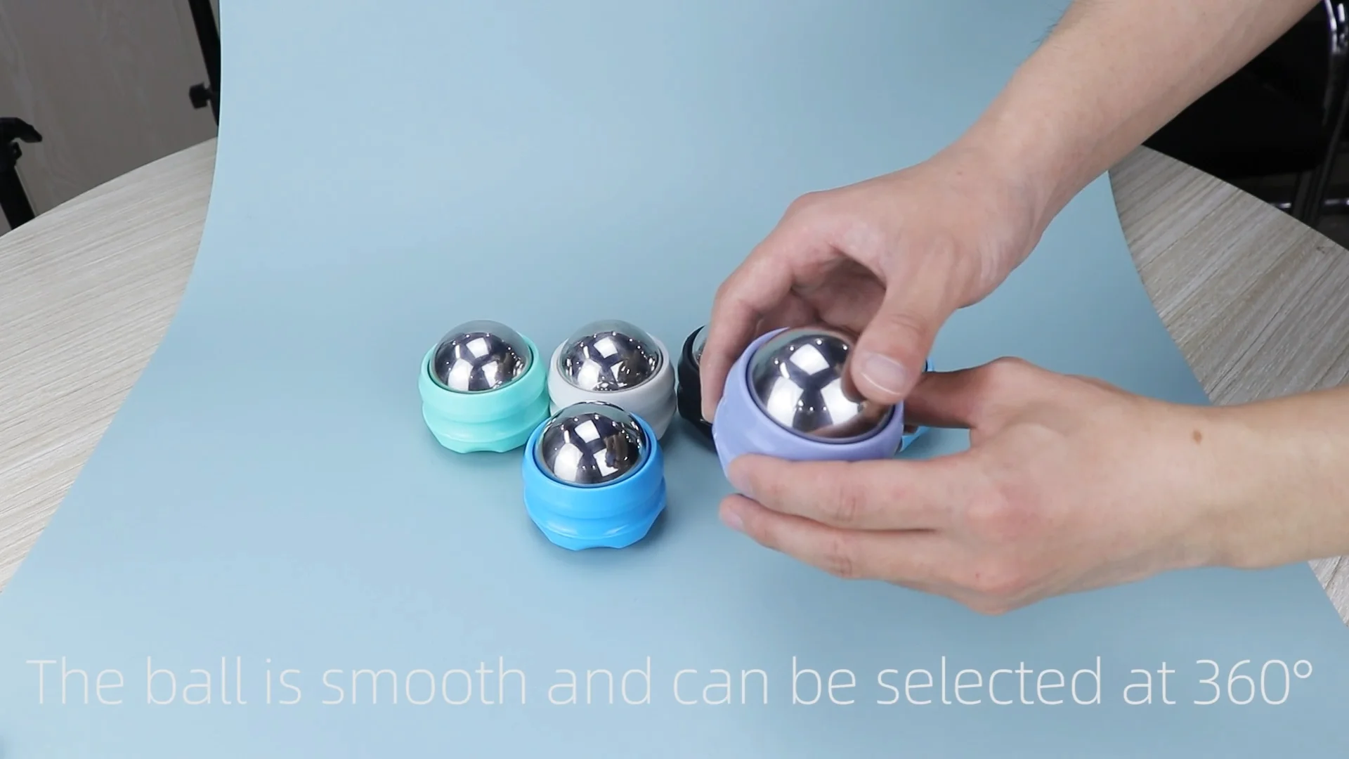 Muscle Relax Massage Ball Smooth Stainless Steel Handheld Portable Cold