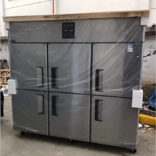 ICR-001 refrigerator 1800L lcd screen display six doors freezer refrigerator for commercial restaurant