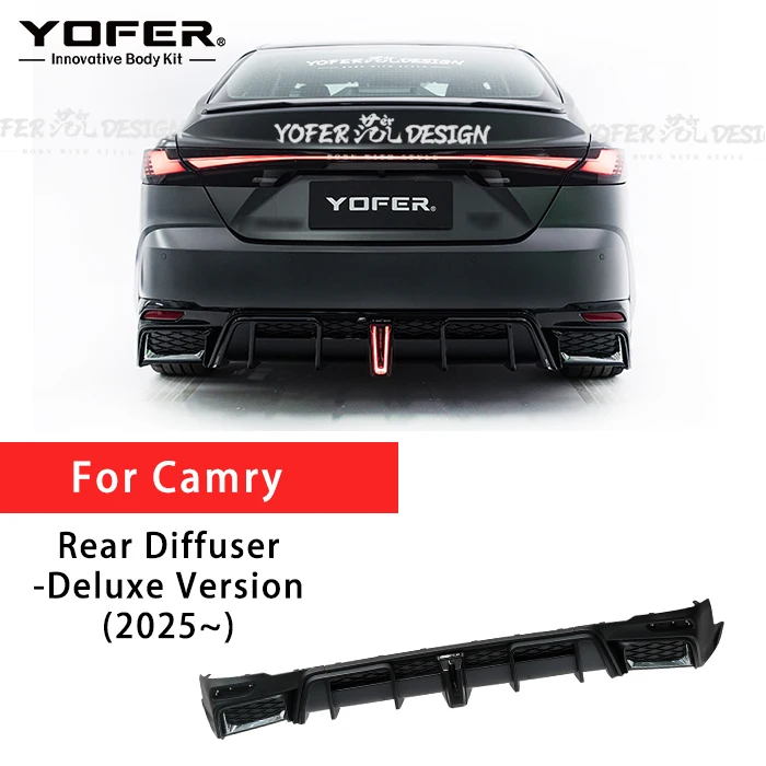 YOFER トヨタ カムリ 9代目 2024-2025 リアディフューザー バンパー