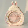 Ventilador de conejo-rosa