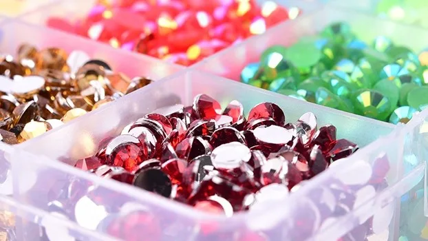 Blinginbox 12000pcs Mixed Colors Crystal Candy Stone Resin Clear Ab ...