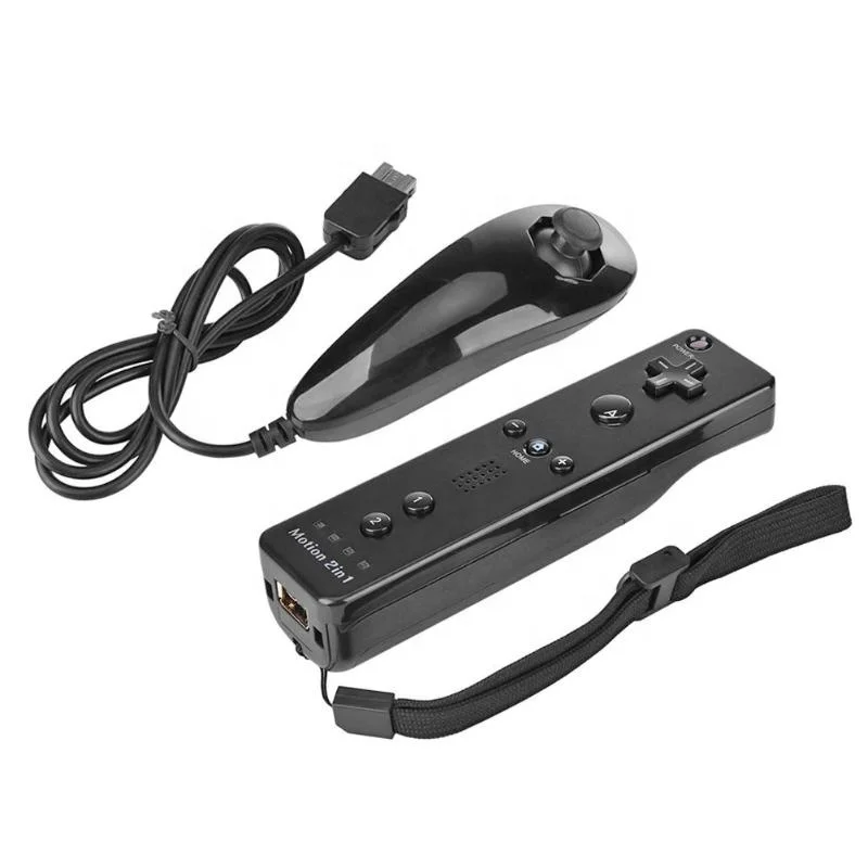Manette de jeu sans fil pour nintendo Wii Motion Plus, contrôleur à  distance avec Joystick Nunchuck pour accessoires de [4F1DE93] - Cdiscount  Jeux vidéo