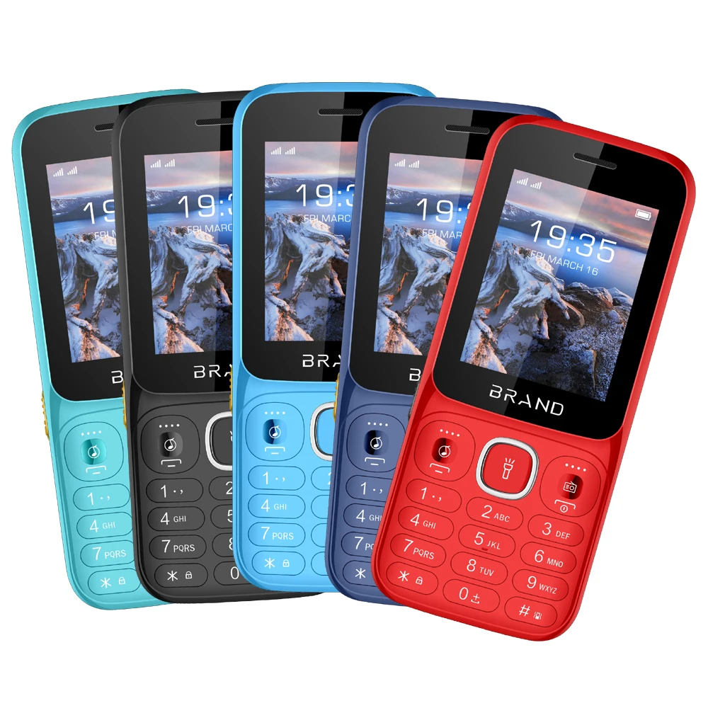 Custom 4Sim Card Phone Three Sim Cards Mobile Triple Phone 4card Standby Mini Four Cell Button Carte Slot Keypad Feature Phone