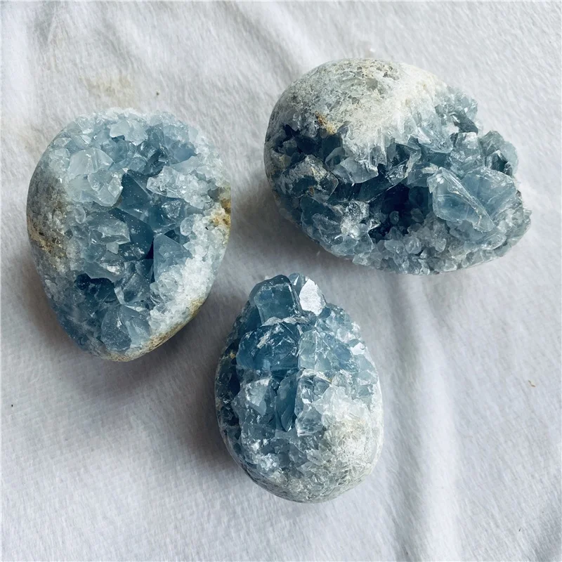 Wholesale Natural Crystal Blue Celestite Geode Cluster