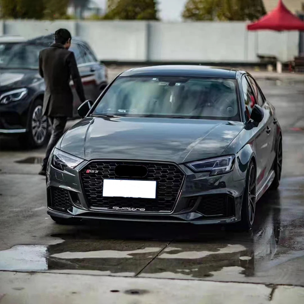 Front Bumper With grill For Audi A3 RS3 High quality Car accessories Auto Body Kitl for tuning parts PP Material 2017-2019
