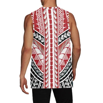 Source Sublimation Jersey Basketball Red Polynesia Tribal Print