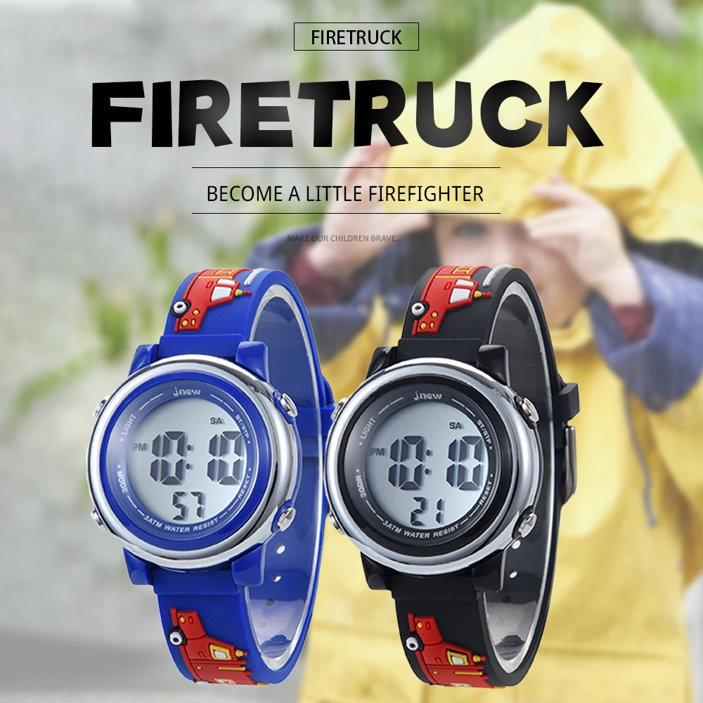 Sports Watch for Kids Wrist Digital Stopwatch with Alarm Water