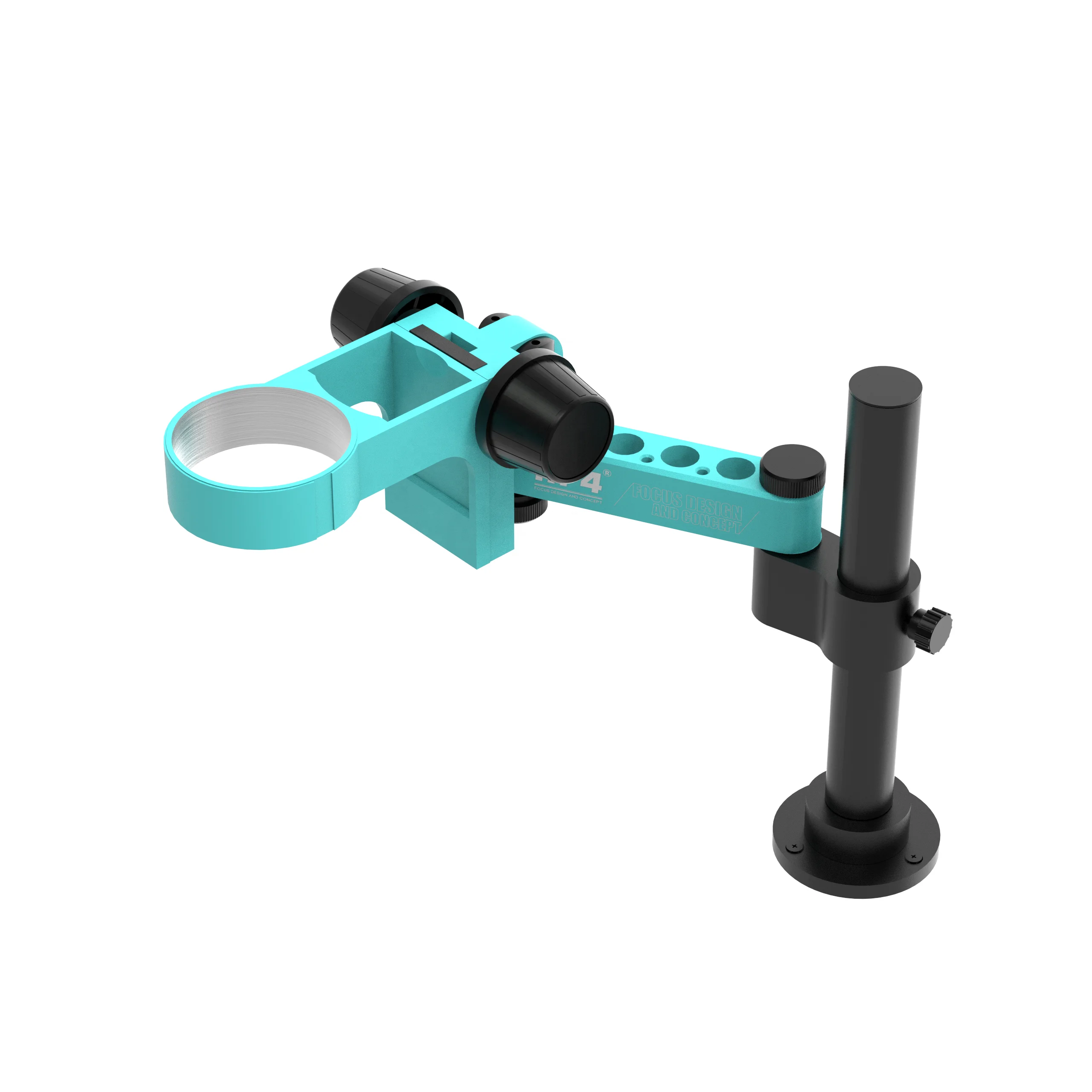 RF4 Long Arm Microscope Stand Microscope Base With Screw Hole Flexible Metal Arm Base Holder Stand Electronic Repair