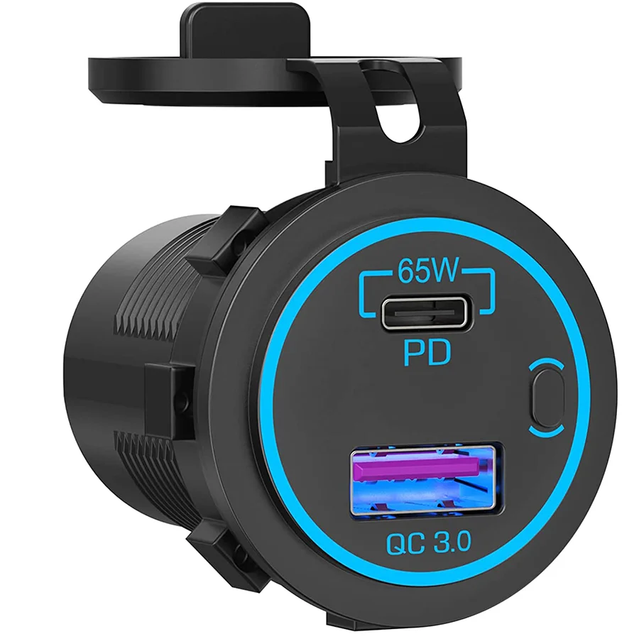 83W Laptop Car Charger Socket Automatic Boost Waterproof