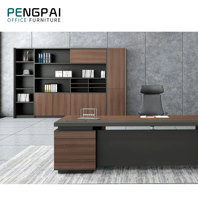 Современный Офисный настенный шкаф Pengpai, офисный деревянный шкаф для хранения документов, шкаф для документов