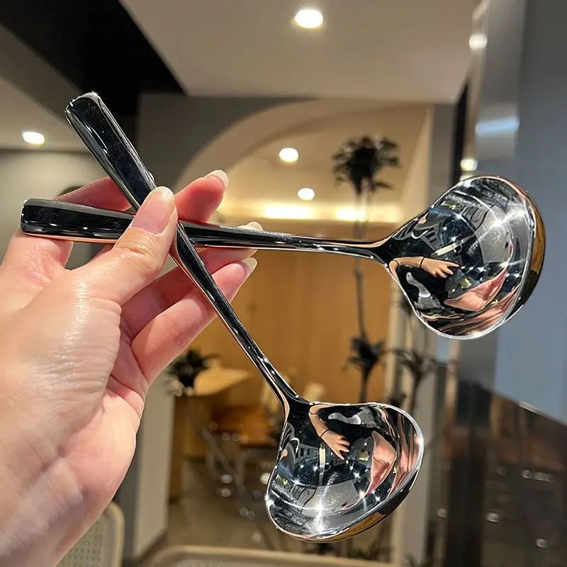 Short Handle Deepening Gravy Ladle Small Mini Sauce Ladle Serving Stainless Steel Small Ladle Ramen Deep Soup Spoon