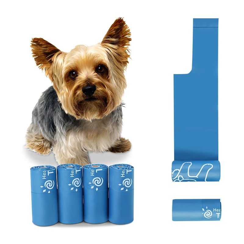 Custom Logo Biodegradable Dog Bags to Collect Poop Plastic Compostable Pack Dog Waste Dog Poop Bags