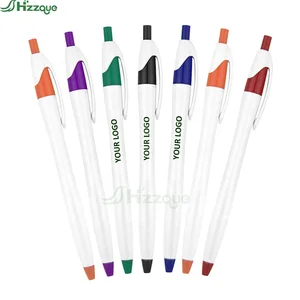 Custom Promotional Sports Logo Pen Plastic Ball Pen with 1.0mm Writing Width Black Ink Lightweight for Gifts