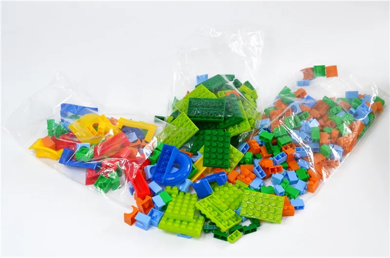 Kids DIY Building Blocks 328pcs Bricks Track Maze Toy Kids Educational ABS Plastic Marble Runs