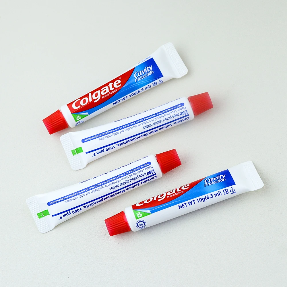 Wholesale Best Selling 5 Stra Disposable 10g Hotel Toiletries Luxury  Toothpaste   for Travel Hotel Airline trip