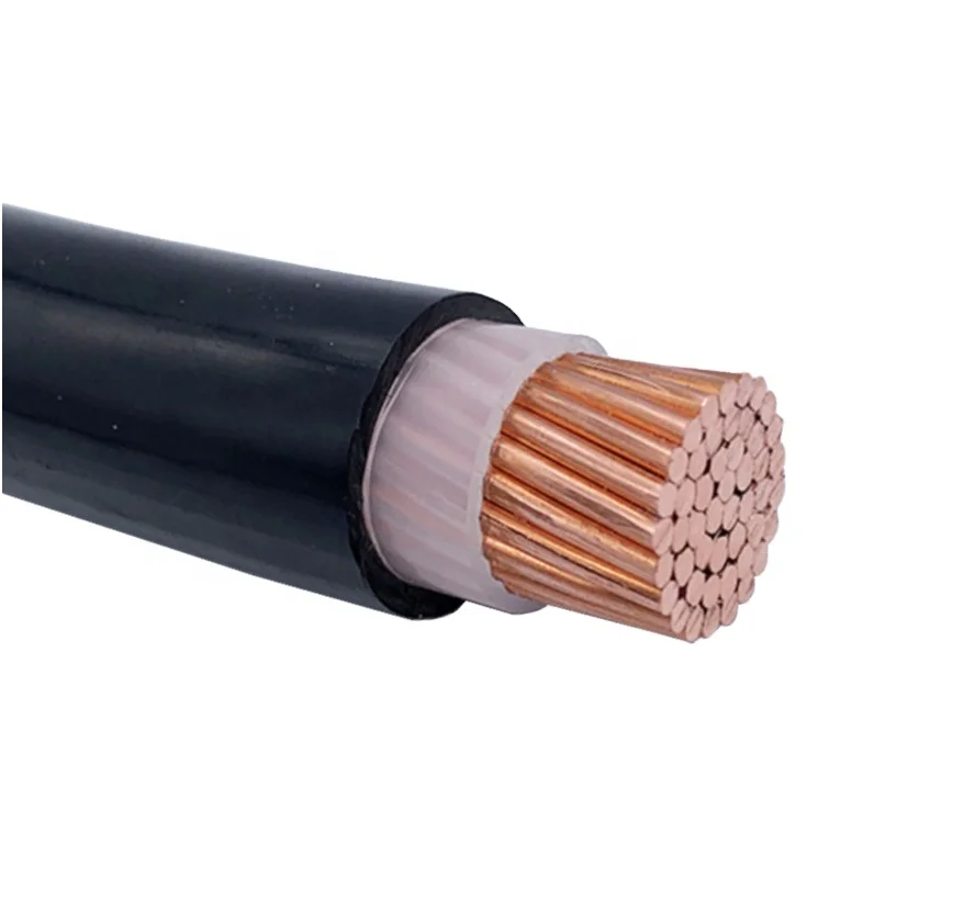 0.6/1KV copper core electrical wires single core 75mm2 95mm2 240mm2 300mm2 500mm2 xple sheath power cable U1000 RO2V R2V