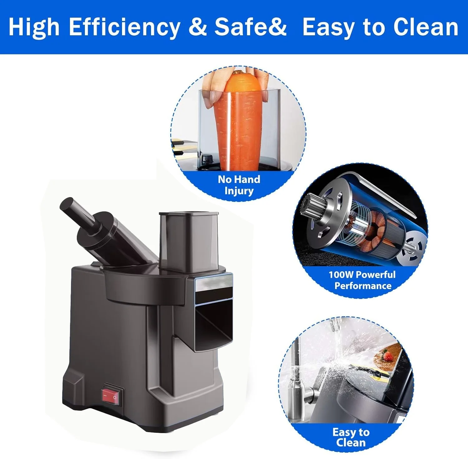 3 Sa 1 Elektrikal na Mandolin para sa Gulay, Mandolin, Dicer, Prosesador ng Pagkain, Makina para sa Bahay, Restawran, Hotel, Kusina, Aparato na May Sertipikasyon CE RTS