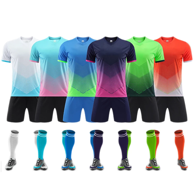 Dye Sublimation Custom Printing Soccer Wears Uniforms Sportswear Set Team  Training Football Wear Soccer Jerseys Shirts