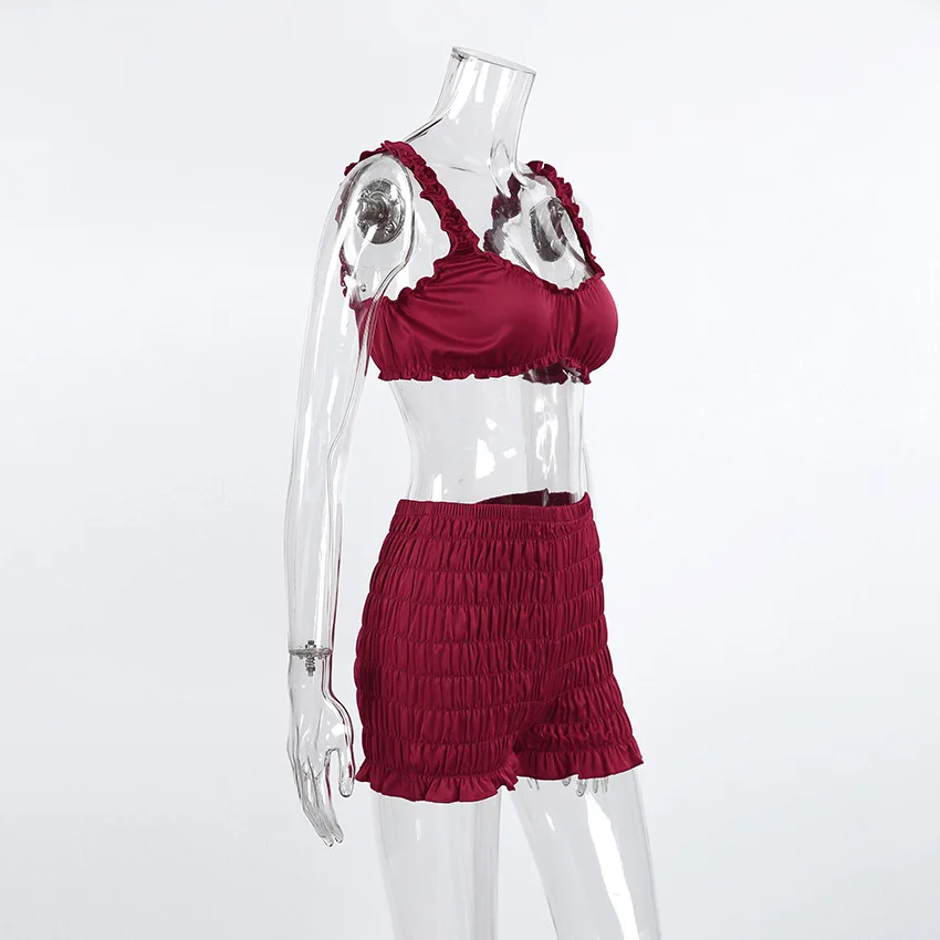 2026 New Satin High-end Long Sleeve Nightgown, Lingerie Shorts, and Pajama Three-piece — detail