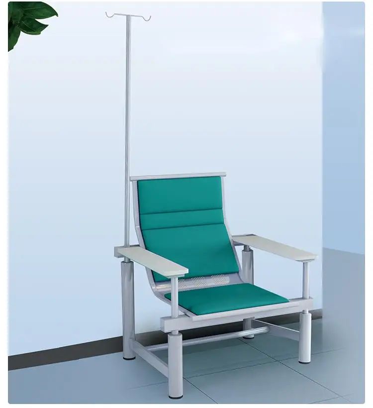 NEWOUYA Half Lying Infusion Portable Hospital Recliner Chair Bed, Hospital Equipment Height Adjustable