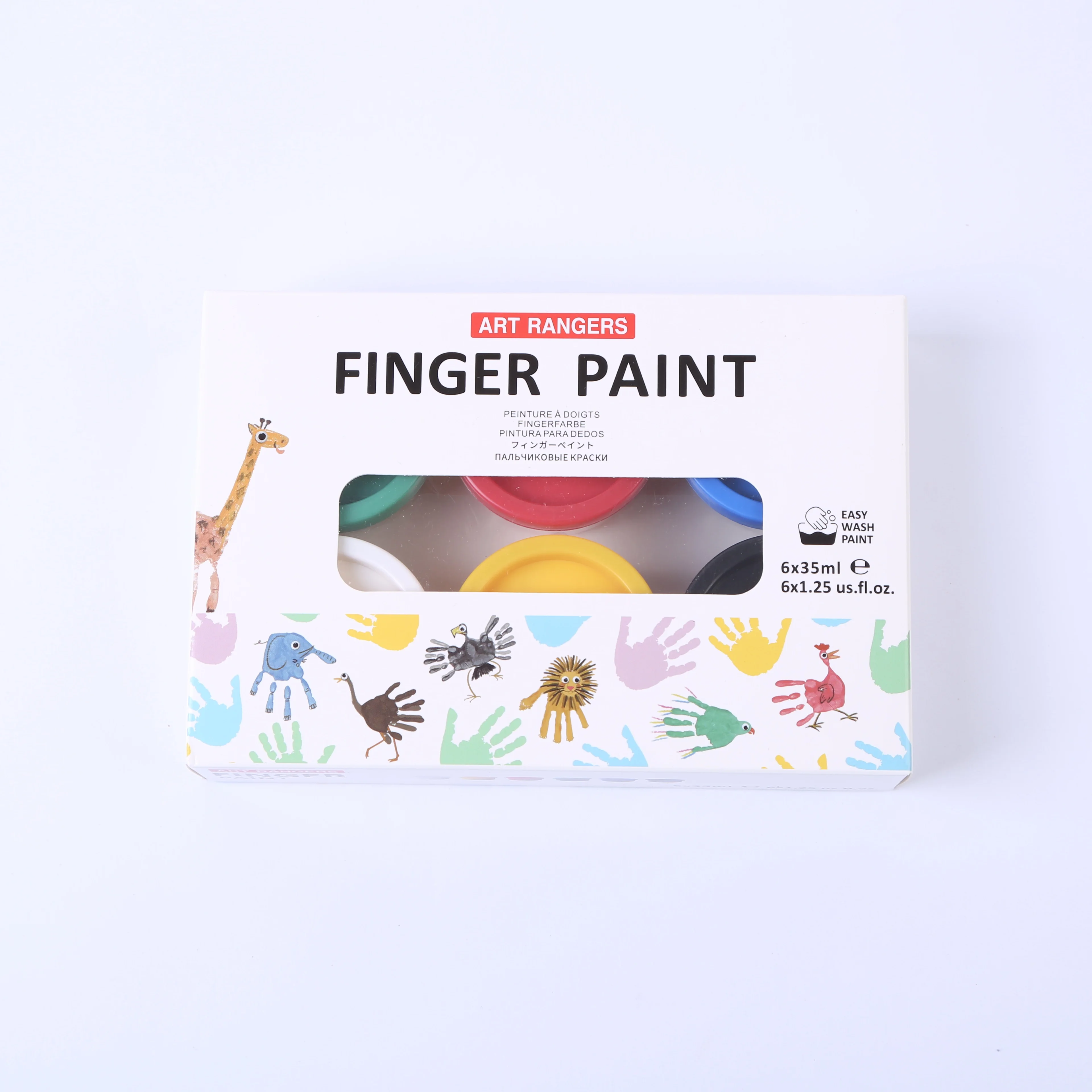 Арт рейнджеров Finger Paint детские моющиеся темпера краски набор «сделай сам» для ручкий краский комплект