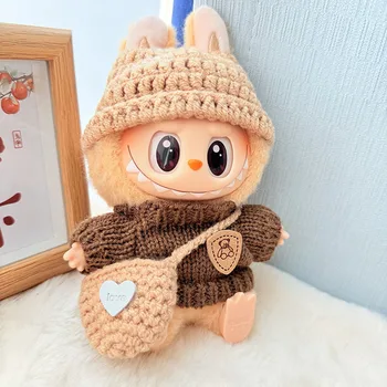 Second Generation Labubu Cloth Face Pendant Adorable Baby Clothes with Vinyl for Parties Only Clothes-Doll Accessories Series