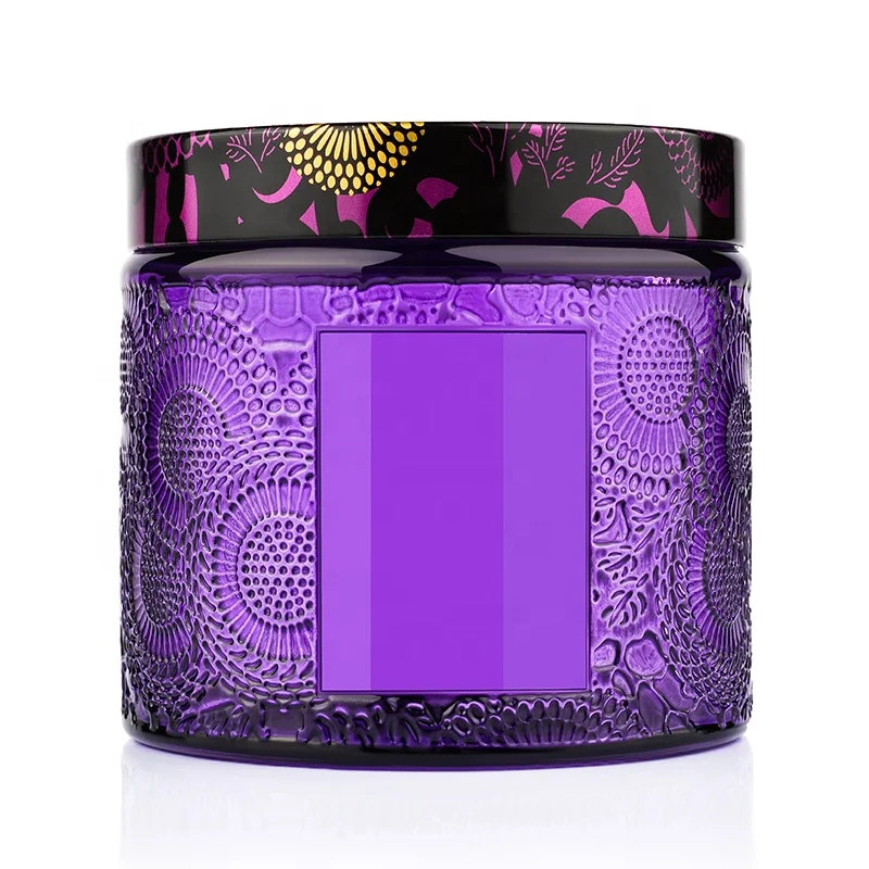 Alibaba.com: Incense Glass Packaging Empty Embossed Amber Violet Green ...