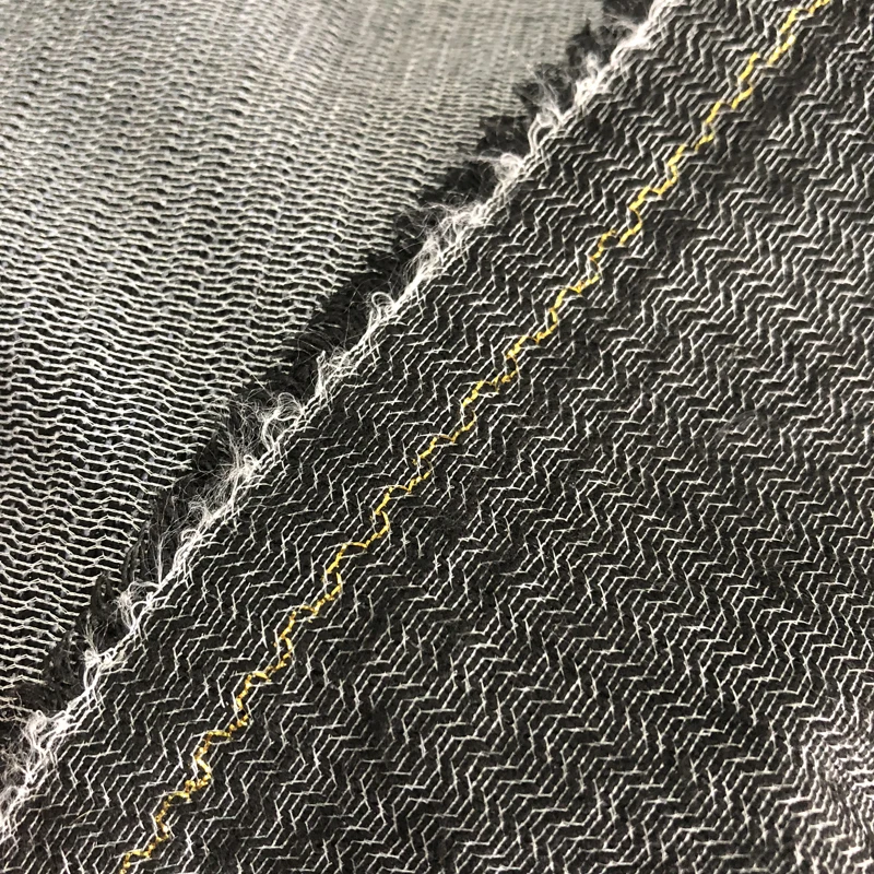 Polyester Viscose Adhesive Warp Knitted Weft Inserted Fabric Fusible Napping Woven Interlining for Garment
