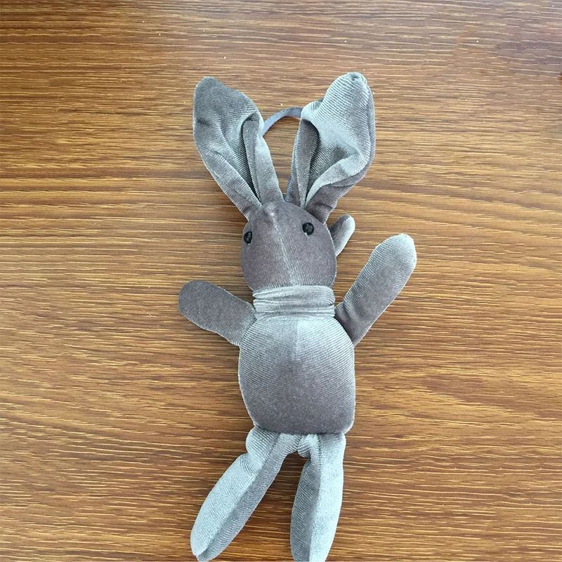 Lot De 5 Lapins En Tissu Miniatures | Peluches Articulées Pour Décoration, Accessoires De Poupée, Bijoux | 4.5 Cm