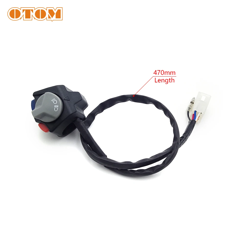 OTOM Motorcycle Enduro EXC EXCF XCW Dirt Bike Combination Headlight Beam Horn Engine Stop Kill Switch for KTM