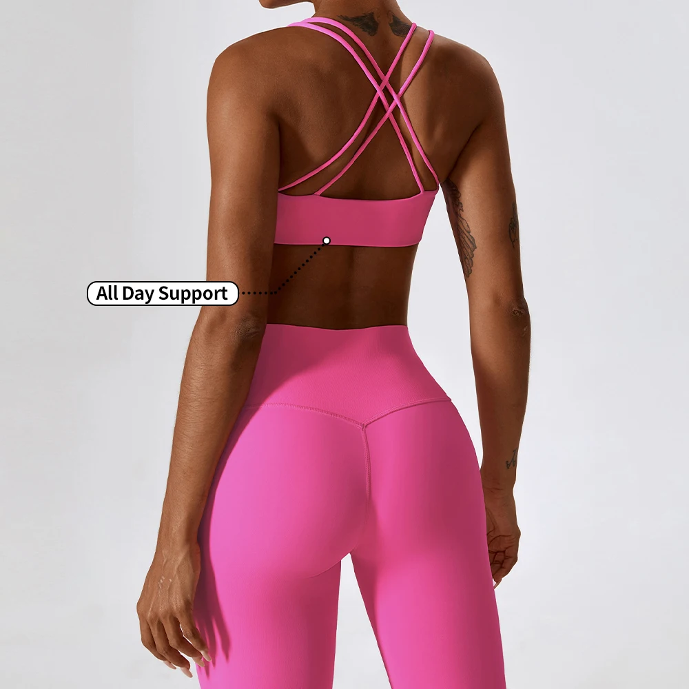 Wholesale Quick Dry Sportswear 2 Piece Sports Bra Sets Gym Fitness Sets