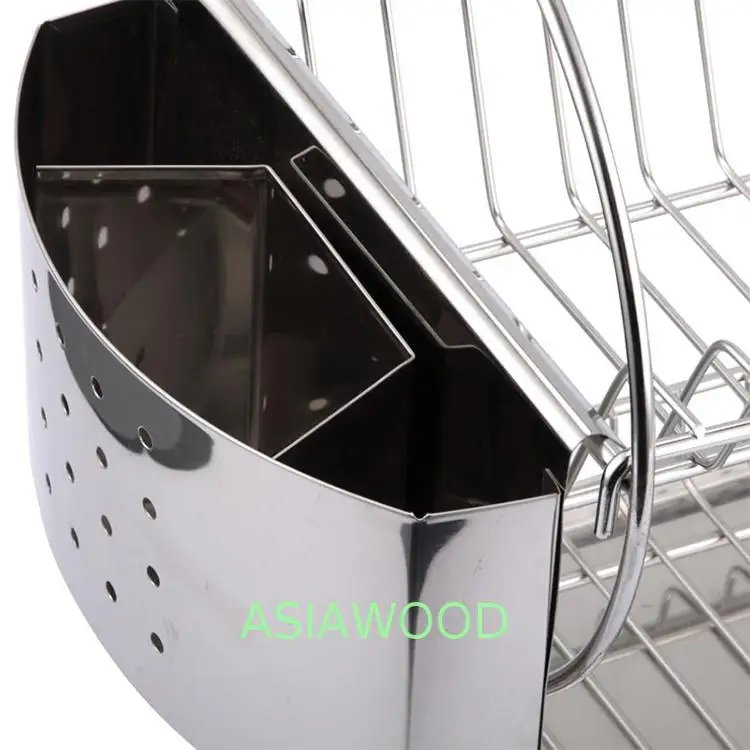 Hot Sale Steel Plate Storage Rack 2 Tier Dish Stainless