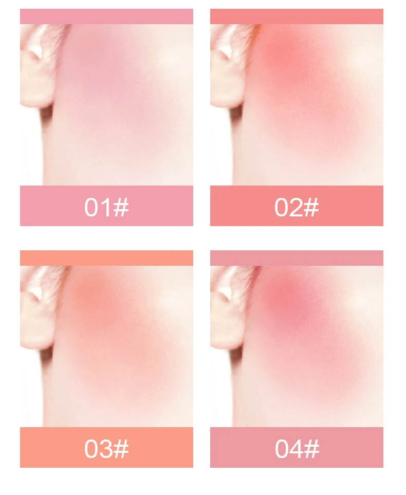 VERONNI 4 Color Makeup Face Liquid Blusher Face Blush Long Lasting Natural Make up  Blush