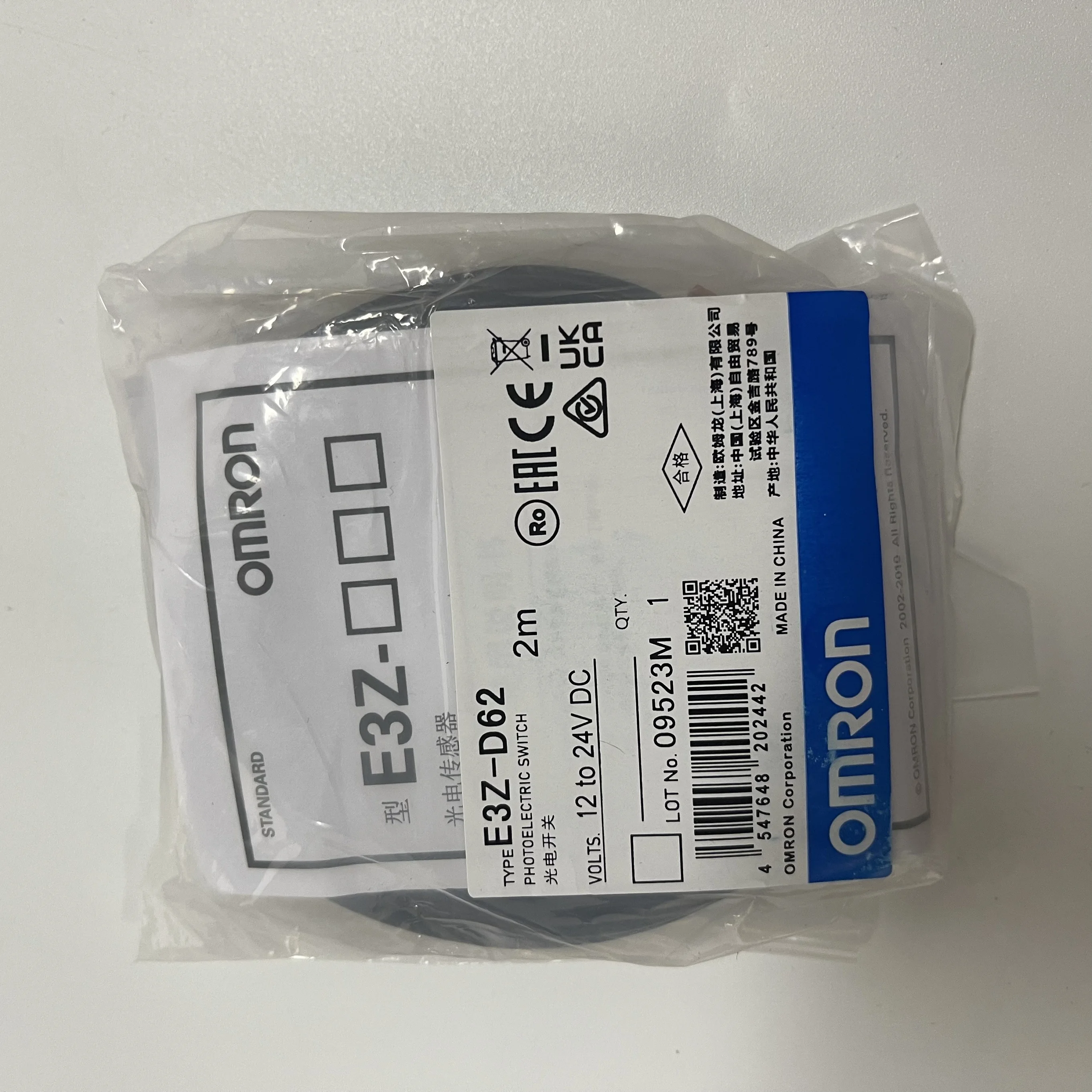 OMRON Photoelectric Switch E3Z-D62 2m