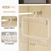 Double-layer 18-clip drying rack with storage