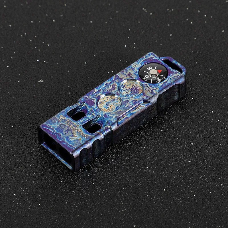 Original Factory Wholesale Outdoor Wilderness Adventure Aluminum Alloy Digital Survival Whistle 2-in-1 Compass Pocket