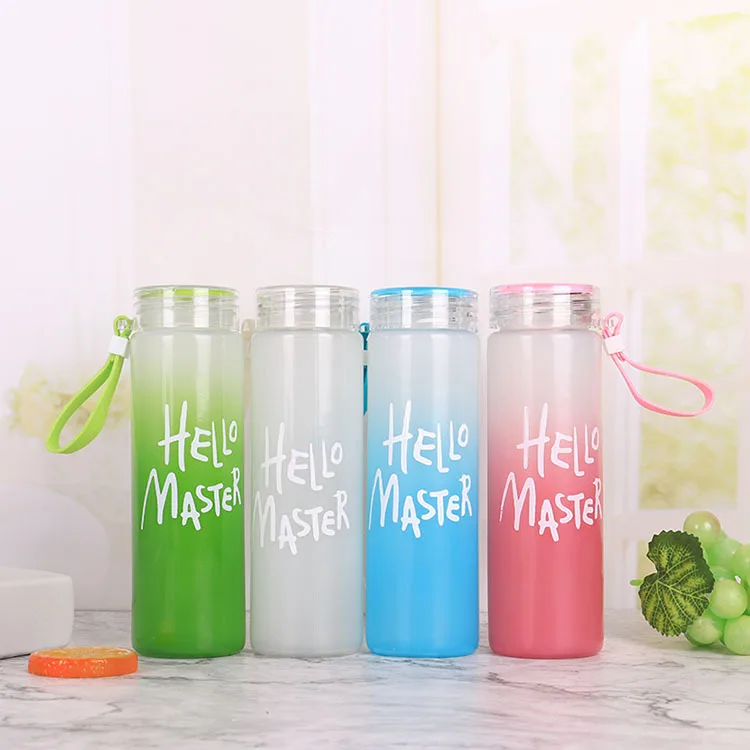 Best Sell Travel Water Glass Bottle Wholesale Single Layer Glass Tea