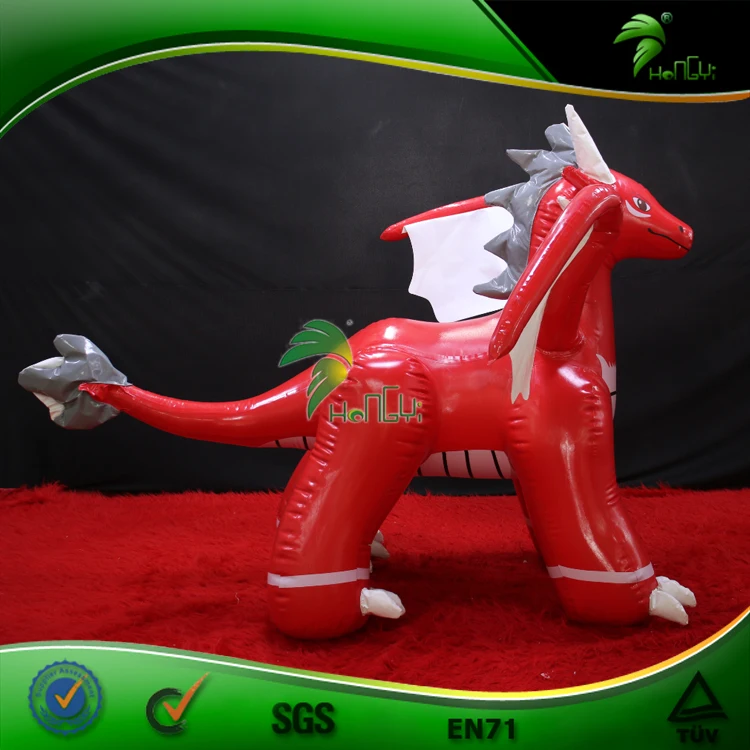 Ridable Inflatable Dragon Custom Inflatable Red Flame Dragon Bouncy