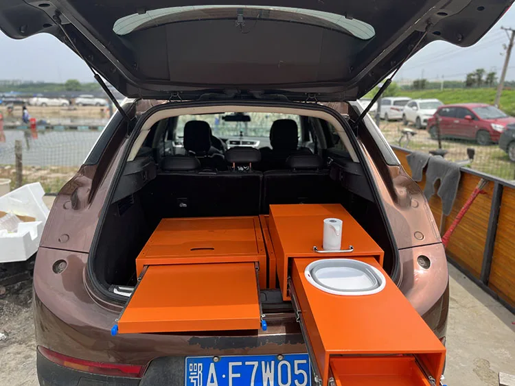 Cj02 Liftable Car Camping Kitchen Magic Box Slide Out Camping Kitchen