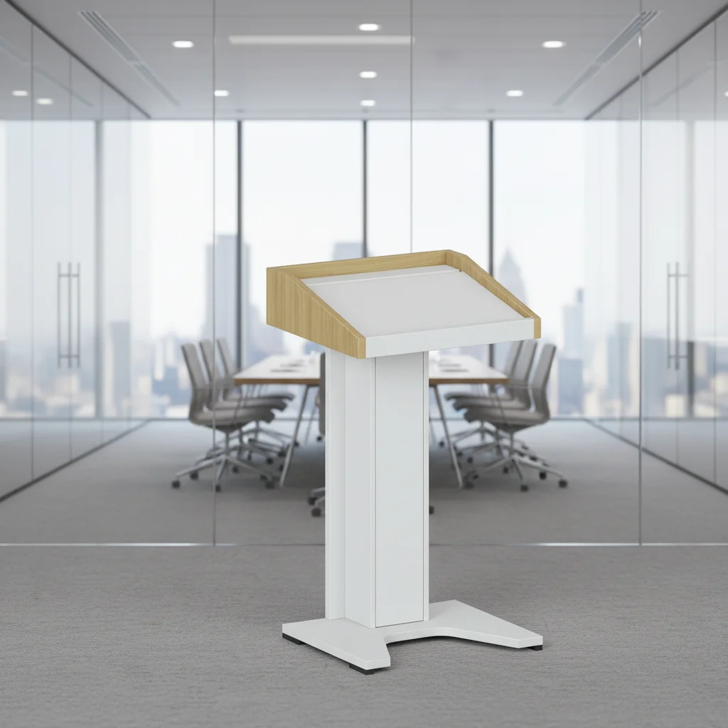 Professional Podium Lectern with Three-Section Design and ABS Connection System for Conference Hall Educational Furniture 5
