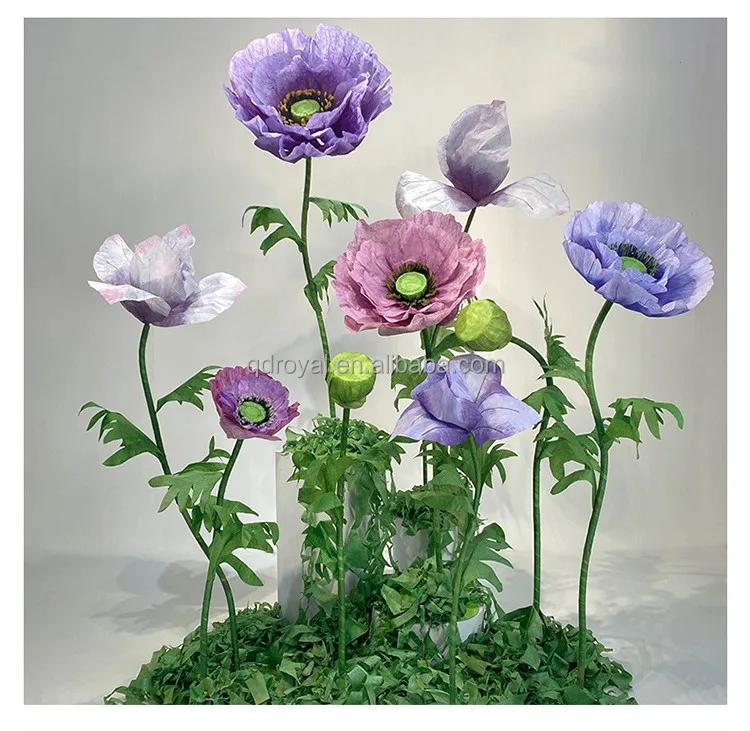 Wedding Supplier Artificial Flowers Large Size Paper Giant Flowers And