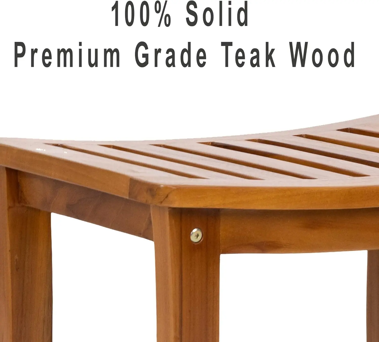 product modern teak wood shower bench with shelf waterproof stool for outdoor patio garden yard  bathroom kitchen-0