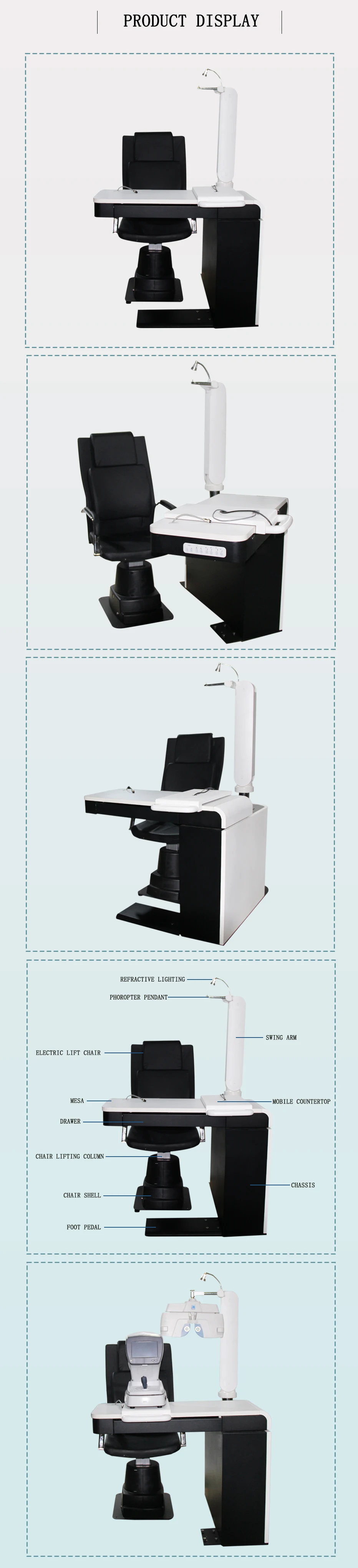 Promotion High Quality Ophthalmic Optometry Combined Table And Chair ...