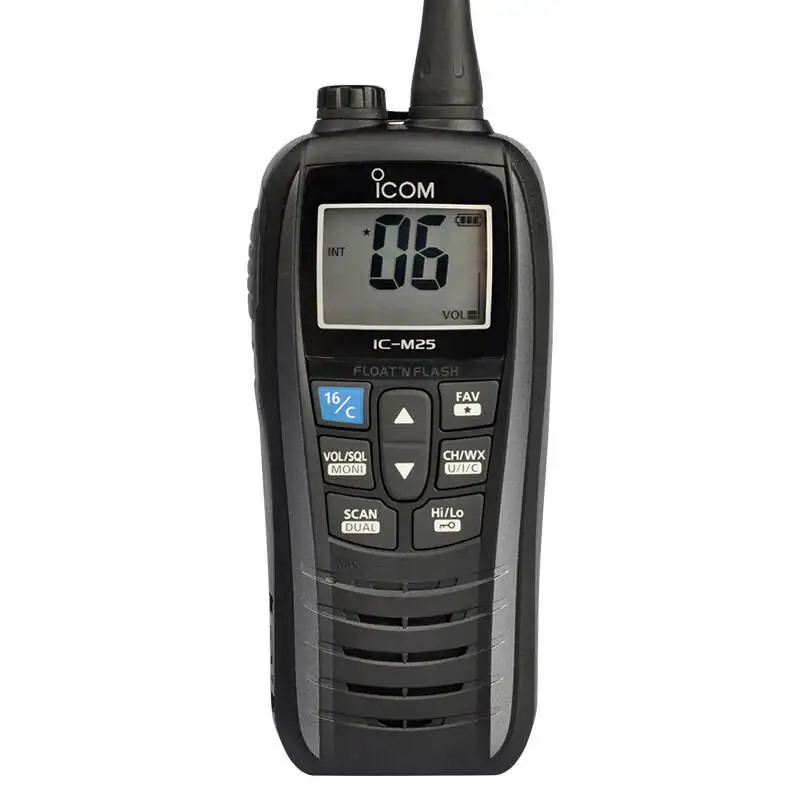 Emergency Waterproof Long Range Icom Ic-m25 Handheld Radio Two Way ...