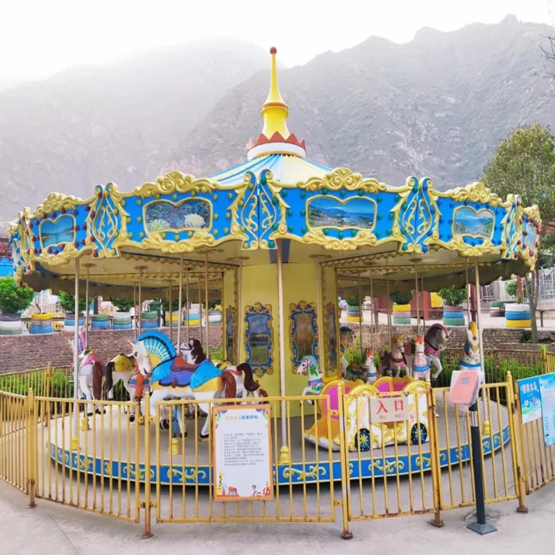 Customize Different Types Large Carousel Horse Christmas Fairground Merry Go Round Carousel for Sale