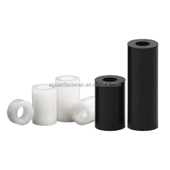 Wholesales White Nylon Standoff Spacer  Plastic sleeve Nuts ABS Standoff Round Tube Spacer M3 M4 M5 M6 M8 M10