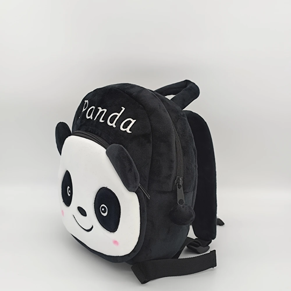 Wholesale Children s Schoolbag Plush Backpacks Panda Shape Plush Cartoon Stuffed Animals Plush Backpack