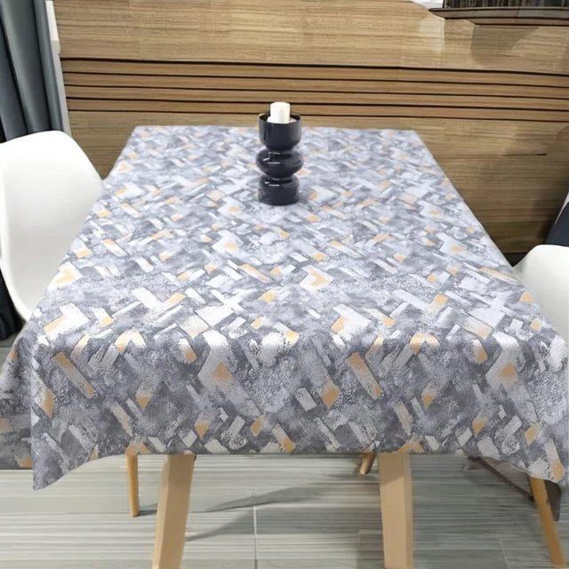 Plastic Tablecloth New Design Yarn Table Cover Roll Easy Clean Customized Plastic Tablecloth Decorate Water-proof