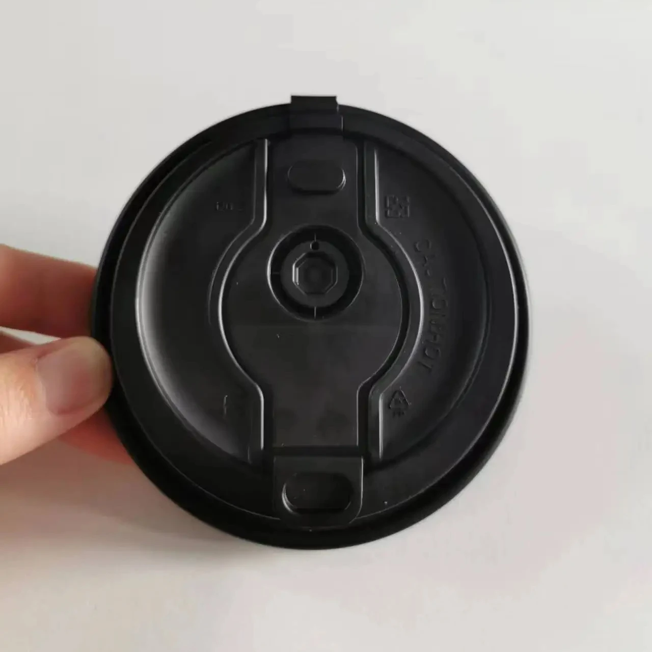 90mm White Lid For Paper Cups Disposable Plastic Coffee Cup Lid Connecting cover Black lid coffee mug